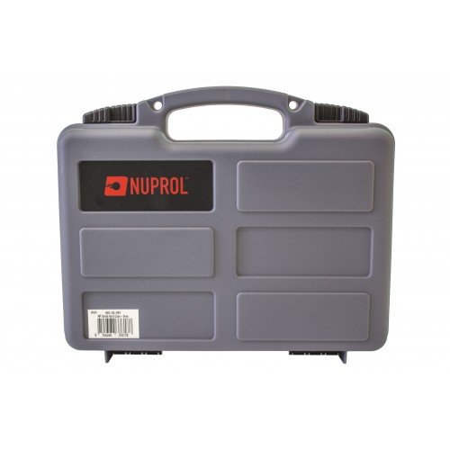 Nuprol Pistol Hard Case (GREY), Compact, Tough Protection for Pistol & Essentials
